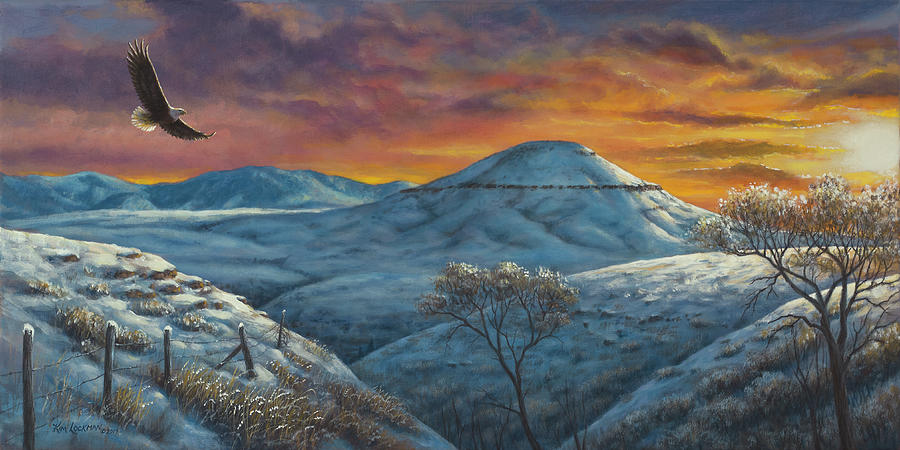 Winter Painting - No Place Like Home by Kim Lockman
