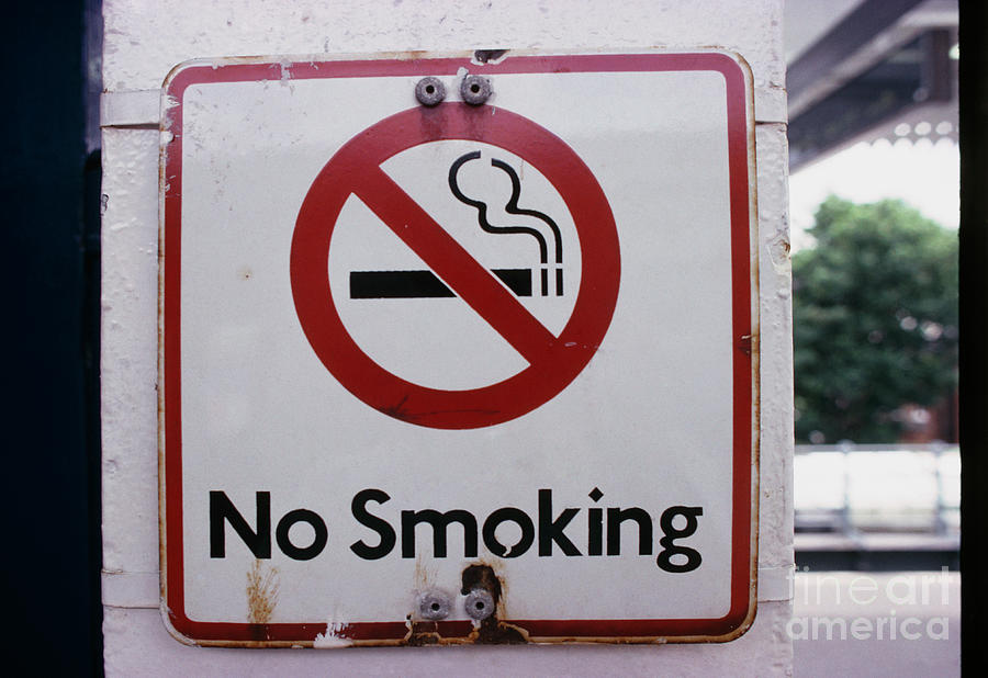 No Smoking Sign Photograph by Peter Ryan/science Photo Library - Fine ...
