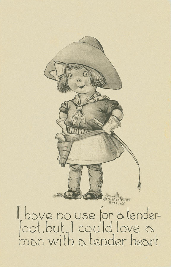 No Use for a Tenderfoot Painting by Schlesinger Brothers