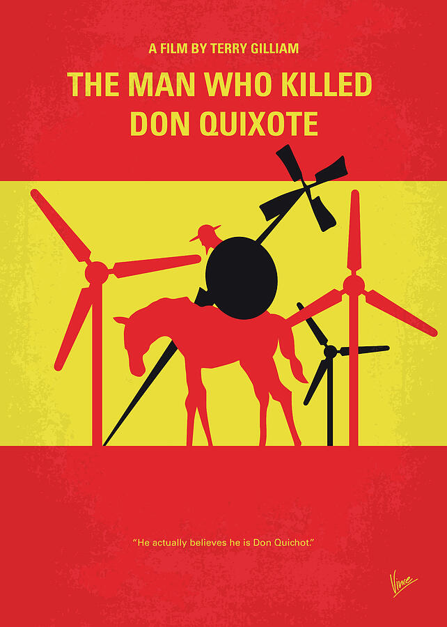 Madness Digital Art - No1008 My The Man Who Killed Don Quixote minimal movie poster by Chungkong Art
