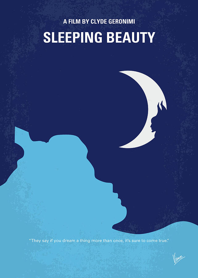 No1017 My Sleeping Beauty minimal movie poster Digital Art by Chungkong Art