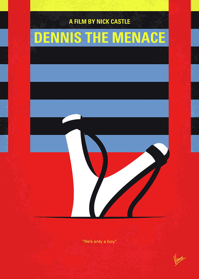 No1073 My Dennis the Menace minimal movie poster Digital Art by Chungkong Art