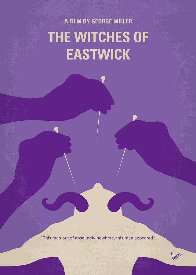 The Digital Art - No1097 My The Witches of Eastwick minimal movie poster by Chungkong Art