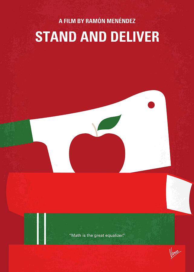 Hollywood Digital Art - No1103 My Stand and Deliver minimal movie poster by Chungkong Art