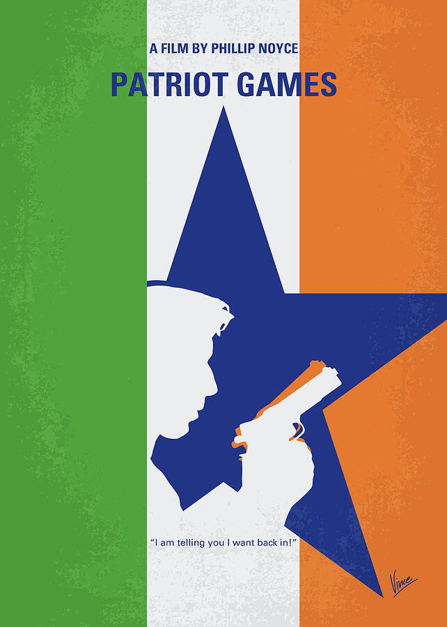 No1108 My Patriot Games minimal movie poster Digital Art by Chungkong Art