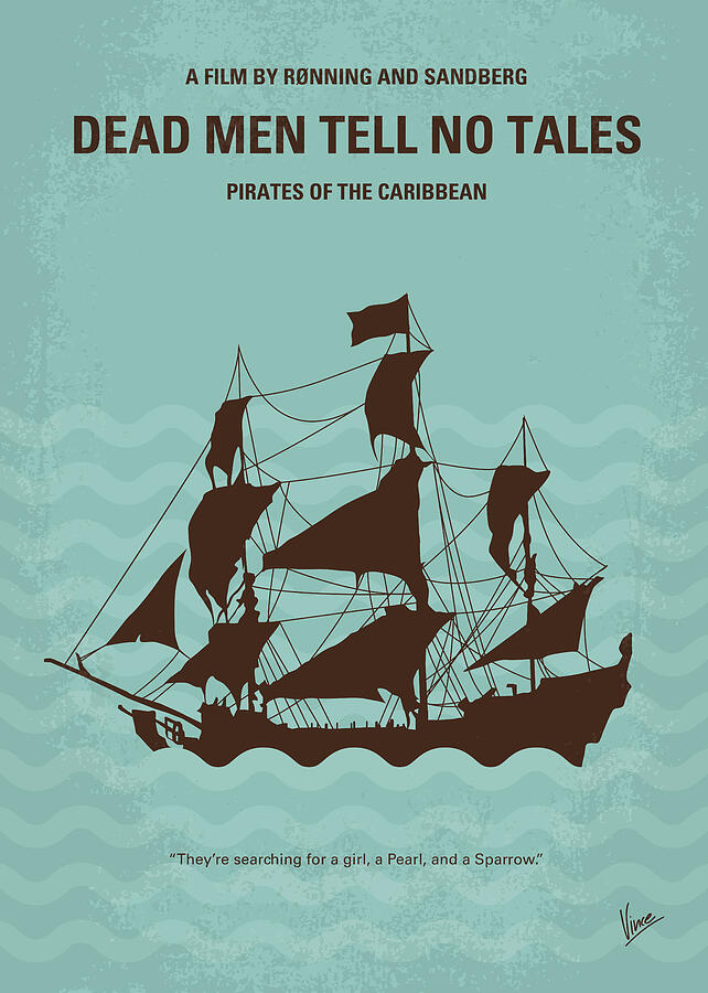 No494-5 My Pirates of the Caribbean V minimal movie poster Digital Art by Chungkong Art