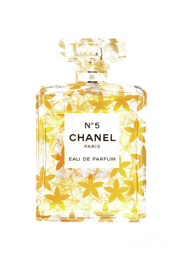 No 5 Chanel Perfume 1 Painting By Prar Kulasekara