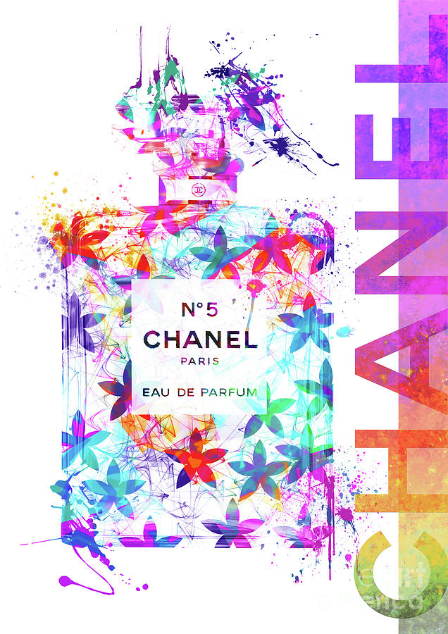No.5 Chanel Perfume - 239 Digital Art by Prar Kulasekara