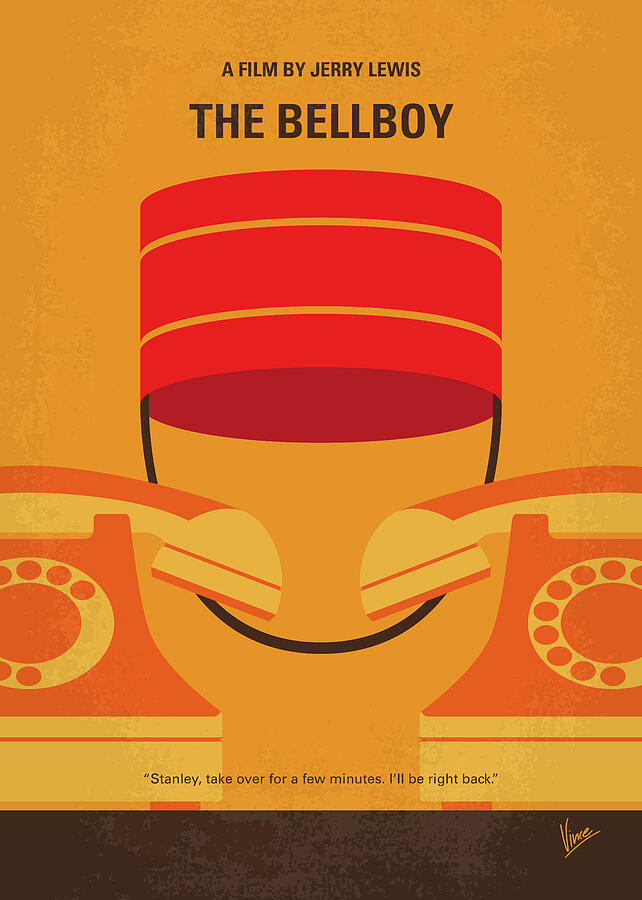 No977 My The bellboy minimal movie poster Digital Art by Chungkong Art