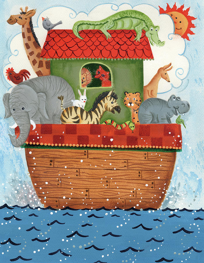 Noahs Ark 2 Painting by Beverly Johnston