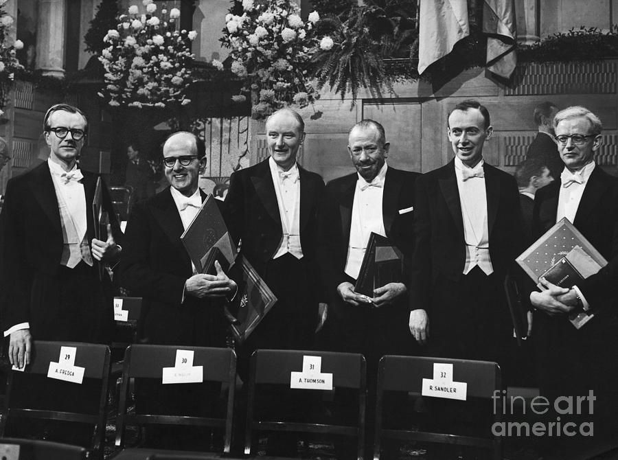 Nobel Prize Winners Of 1962 Photograph by Bettmann