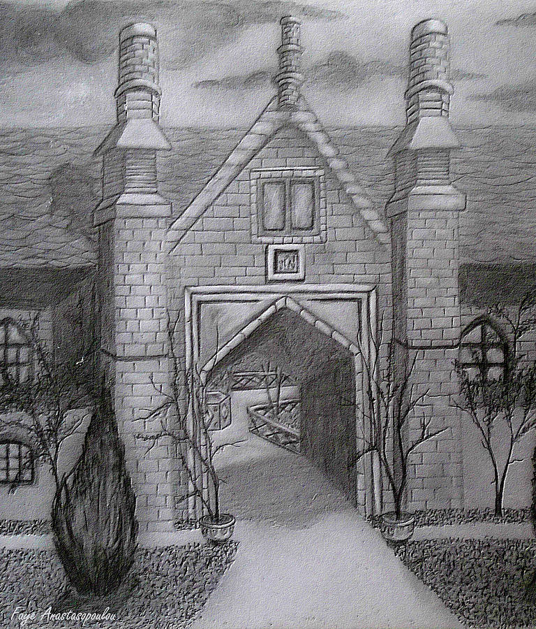 Noble Residence Drawing by Faye Anastasopoulou - Pixels