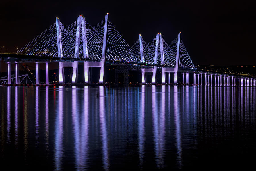 Bridge Photograph - Nocturnal Connection by Angelo Marcialis