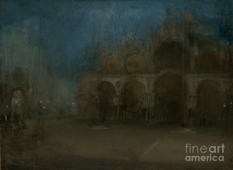 Nocturne, Blue And Gold - St Marks Drawing by Heritage Images
