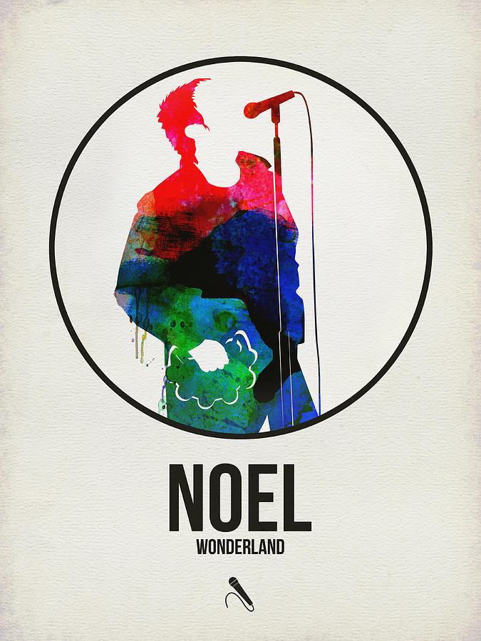 Music Digital Art - Noel Gallagher Watercolor by Naxart Studio