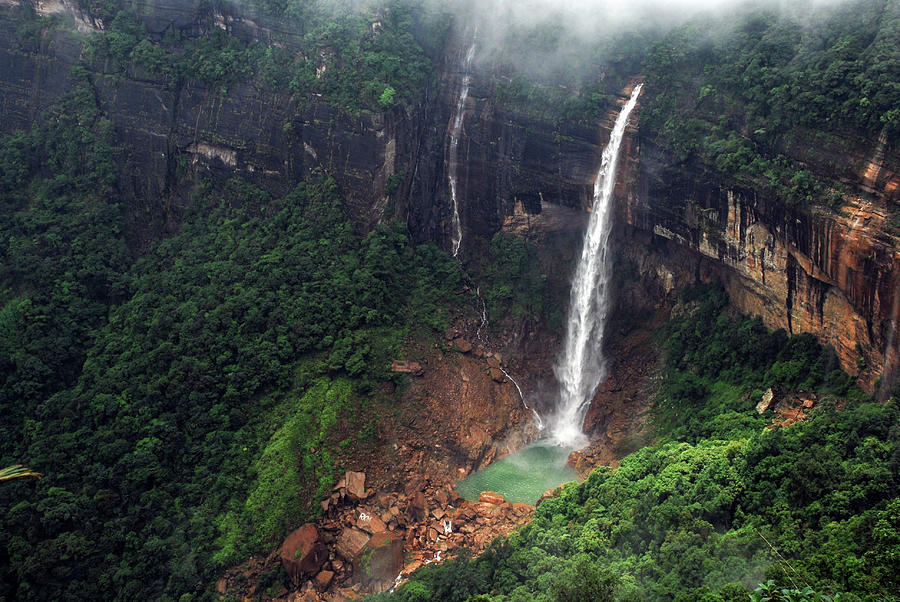 Nature Photograph - Nohkalikai Falls, Cherrapunjee by © Diganta Gogoi