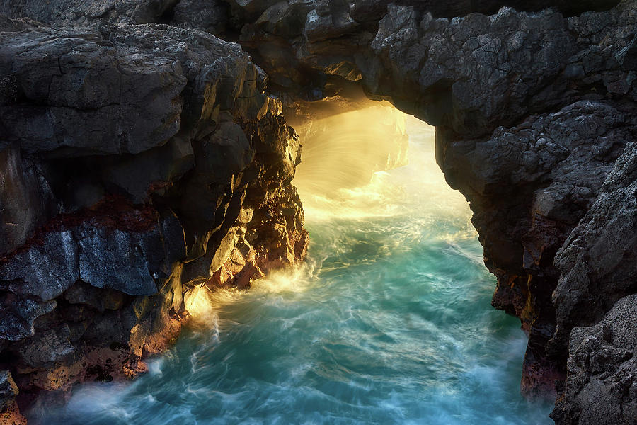 Noio Point Sea Arch Photograph by Christopher Johnson