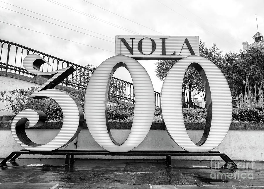 NOLA 300 Sign at Washington Artillery Park Photograph by John Rizzuto