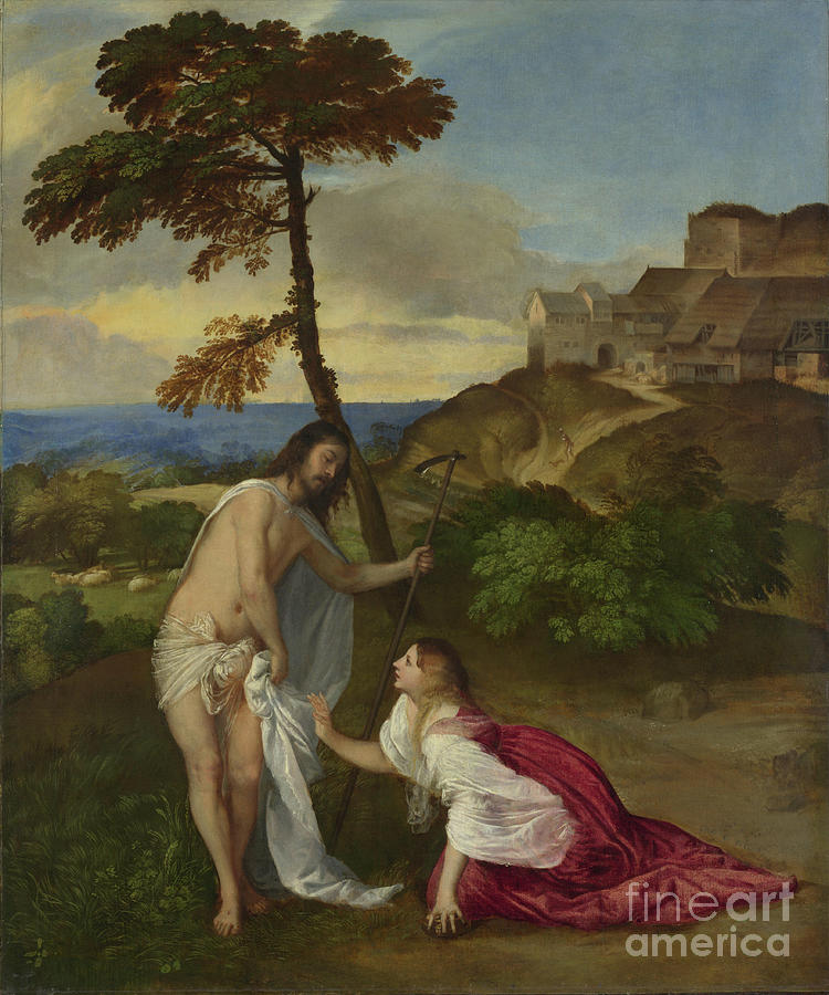 Titian Painting - Noli Me Tangere, C.1514 by Titian