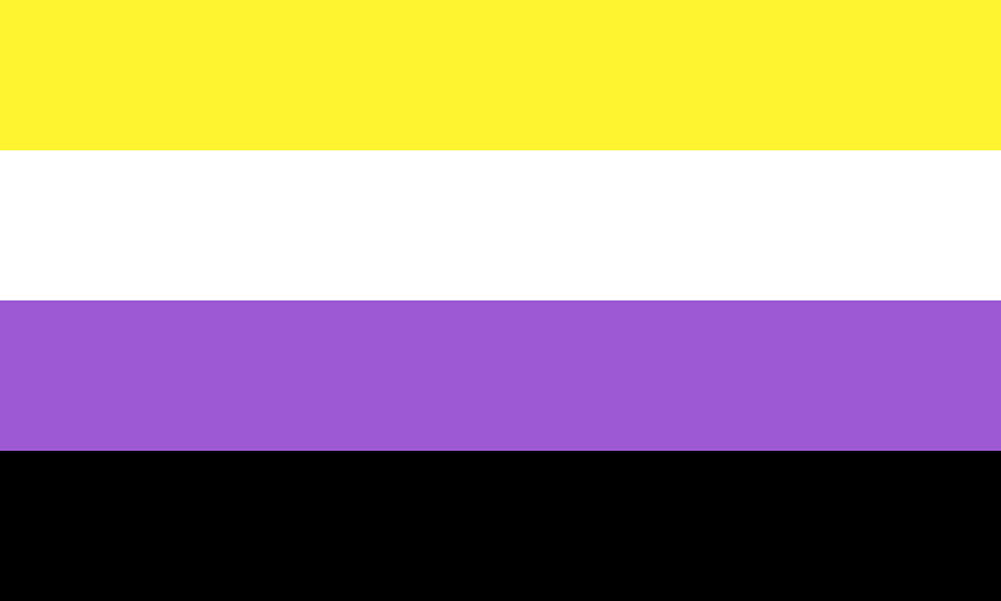 Non Binary Flag Mixed Media By Mt