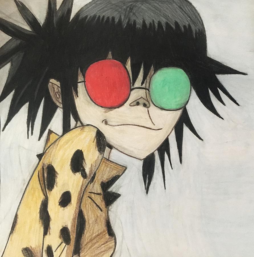 Noodle Gorillaz Phase 5 Drawing By Dana Leigh Drew noodle once again, it&ap...