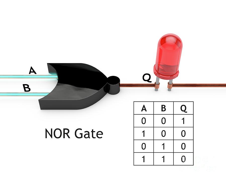 Nor Logic Gate Photograph by Science Photo Library