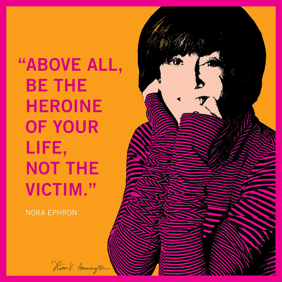 Nora Ephron Digital Art by Lisa Hanington