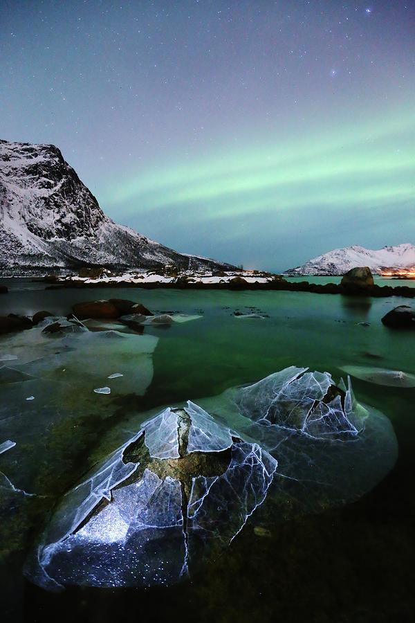 Mountain Photograph - Nordic Tidal Ice by David Broome