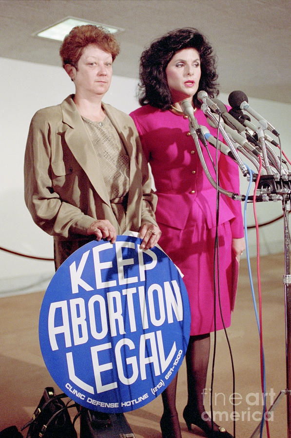 Norma Mccorvey With Her Attorney Gloria Photograph by Bettmann