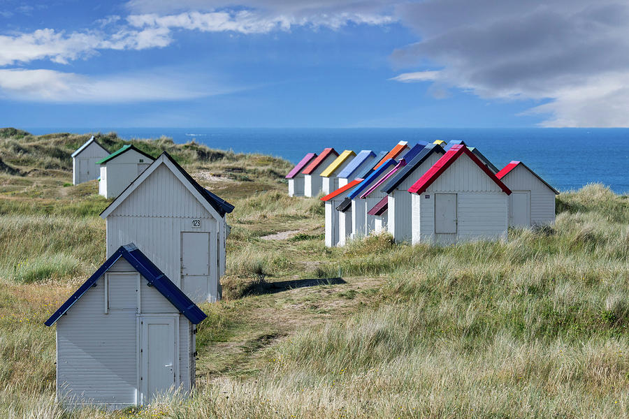 Normandy Beach Cabins Photograph by Arterra Picture Library