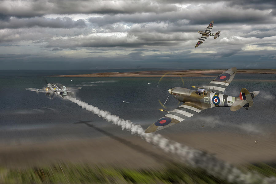 Normandy Spitfire attack by Gary Eason Normandy Spitfire attack by Gary Eason