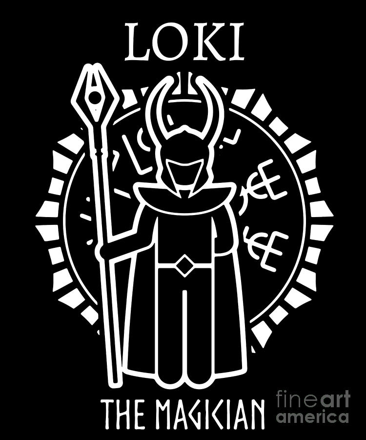 Norse Mythology Gift Nordic Gods Goddesses Loki for Scandanvian Viking Warriors Digital Art by Martin Hicks