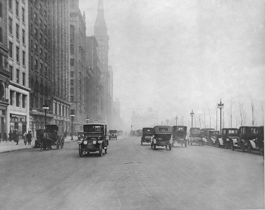 North Along Michigan Avenue Photograph by Fpg