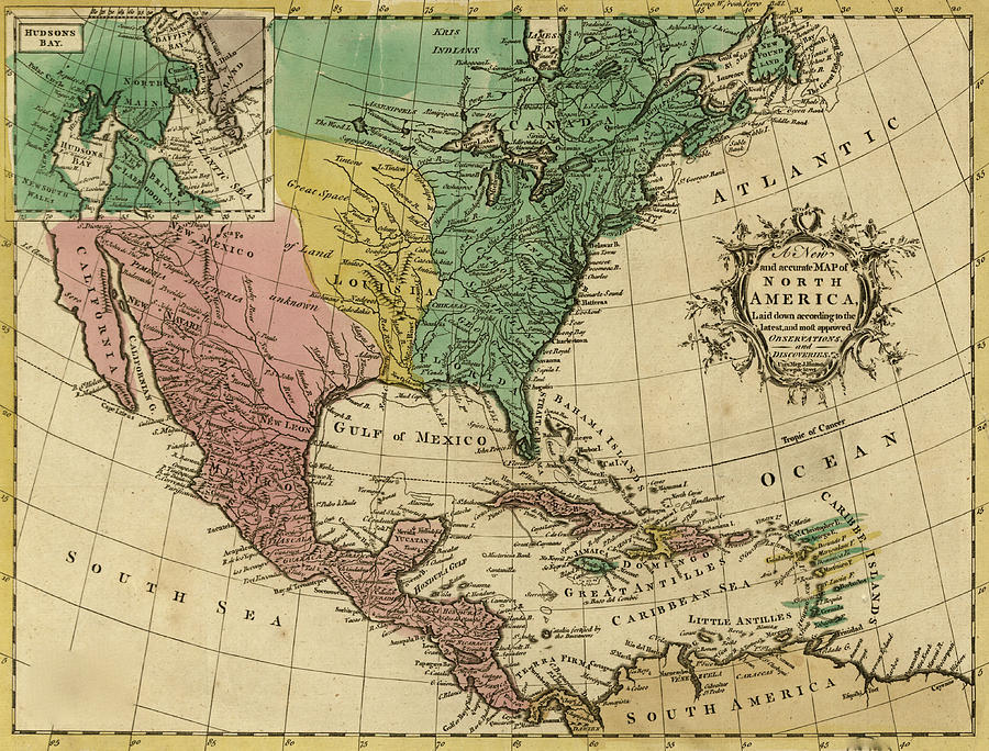North America - 1763 Painting by Unknown