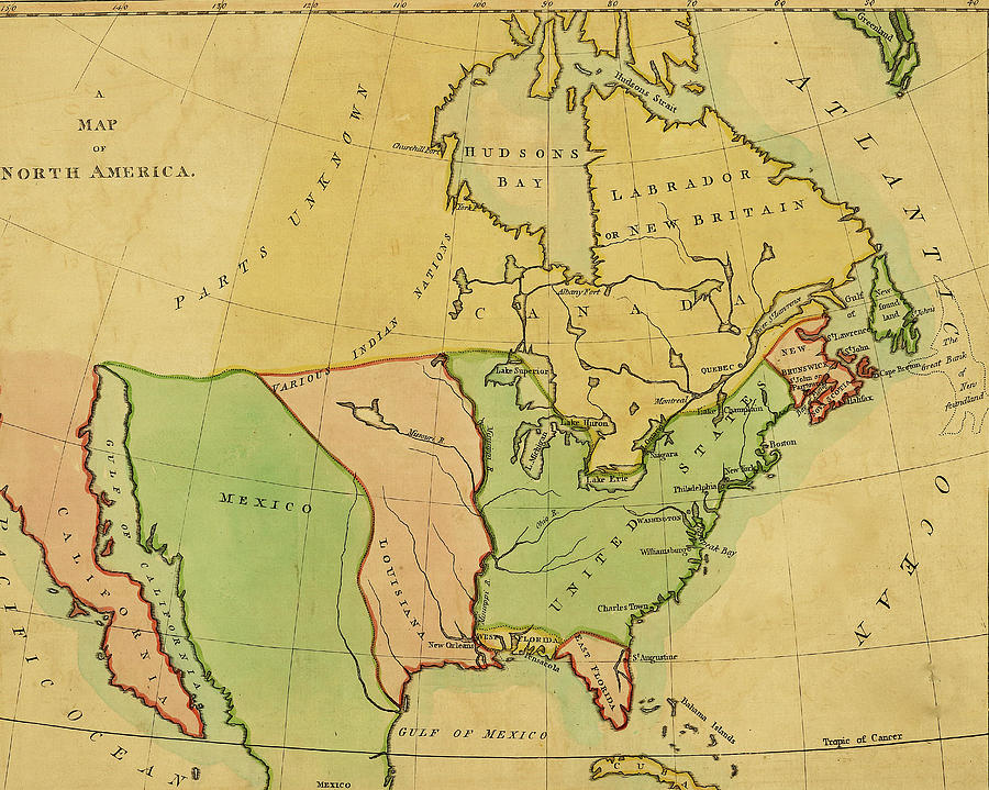 North America - 1803 Painting by Luffman