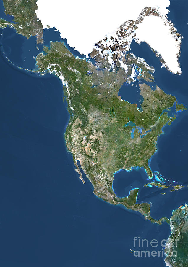 North America #2 Photograph by PlanetObserver