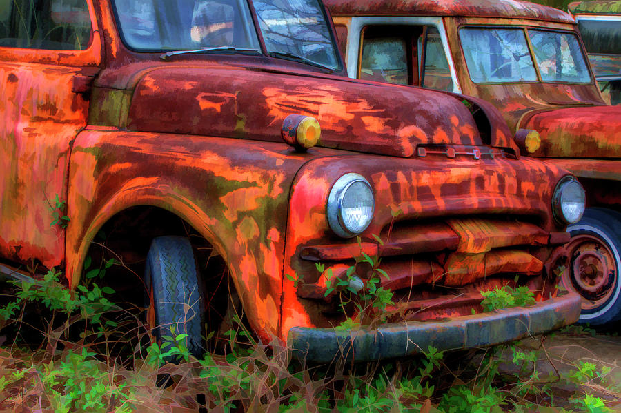 Abstract Photograph - North America, USA, Georgia, Rusty by Joanne Wells