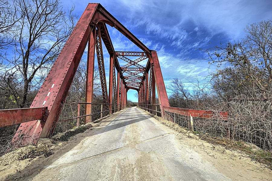 North Bosque River Bridge Hico Texas Photograph by JC Findley