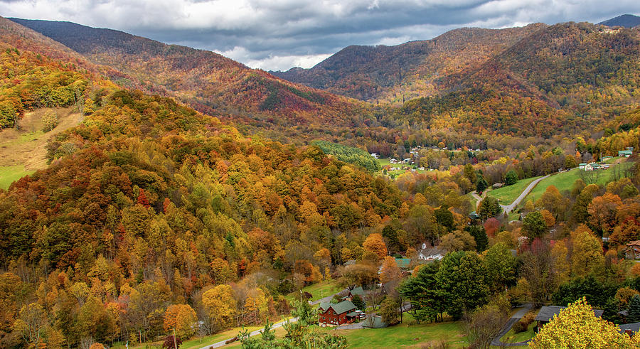 North Carolina Autumn Photograph by Marcy Wielfaert