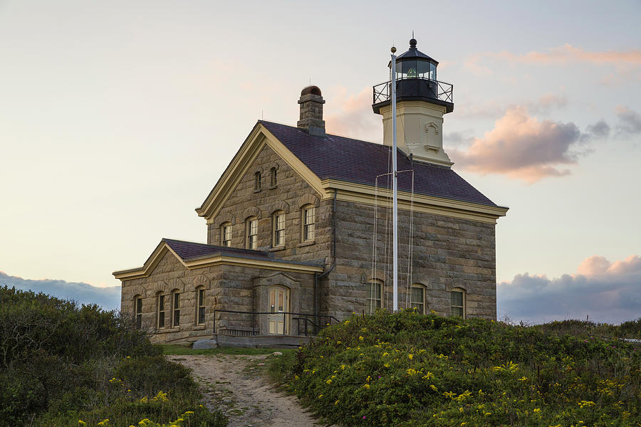 North Lighthouse at Sunset Photograph by Fran Gallogly