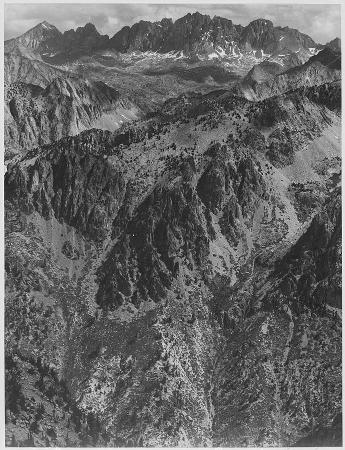 North Palisades from Windy Point Kings River Canyon II Painting by Ansel Adams North Palisades from Windy Point Kings River Canyon II Painting by Ansel Adams