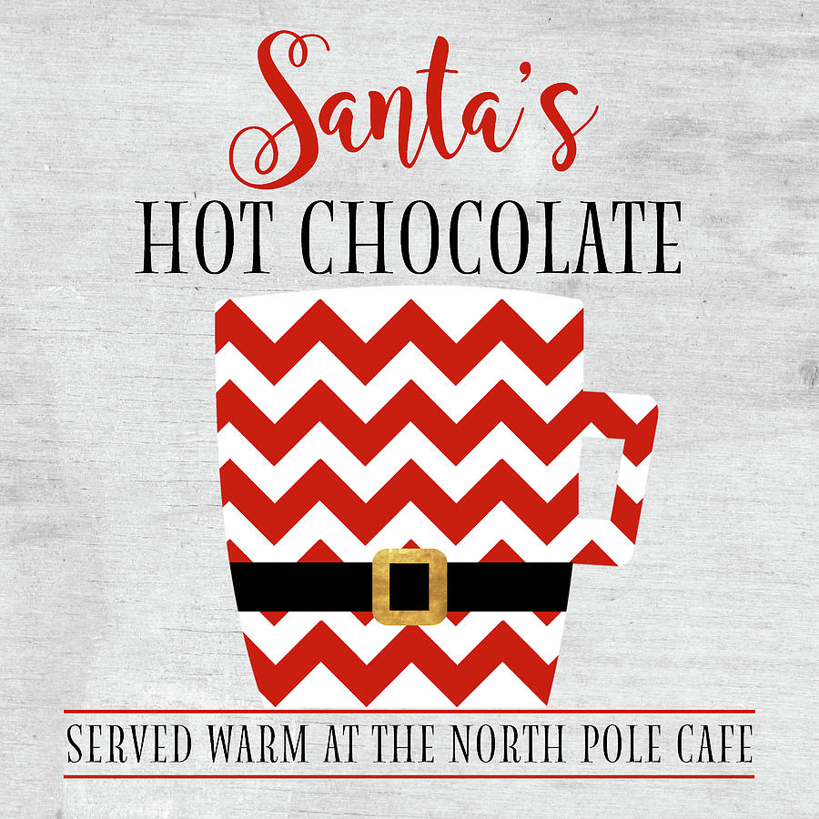 Chocolate Still Life Mixed Media - North Pole Cafe by Sundance Q