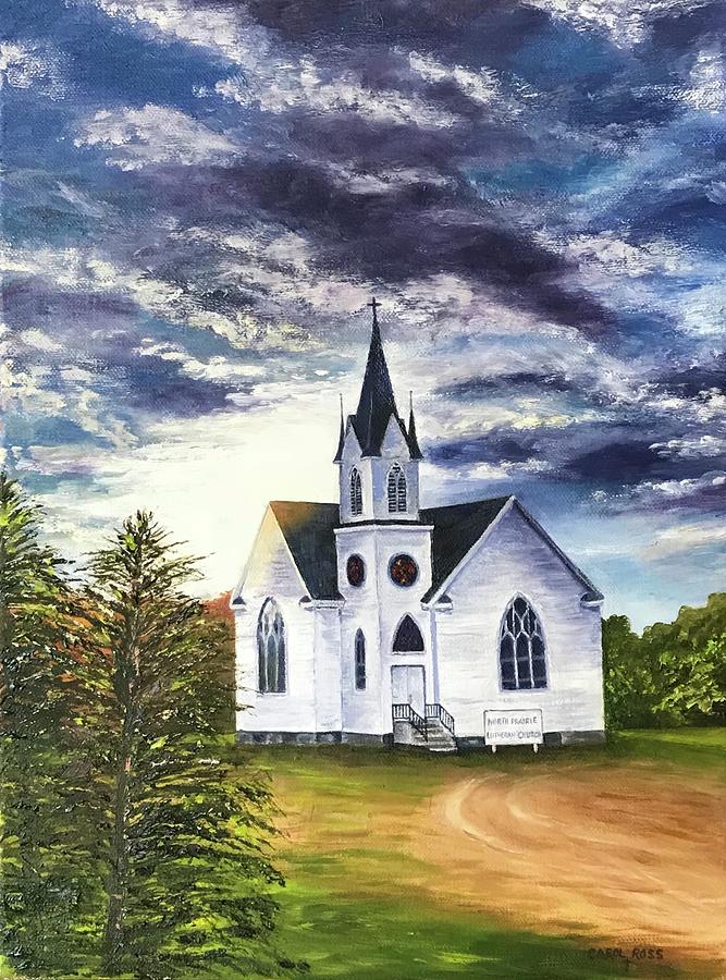 North Prairie Lutheran Church Painting by Carol Ross - Fine Art America