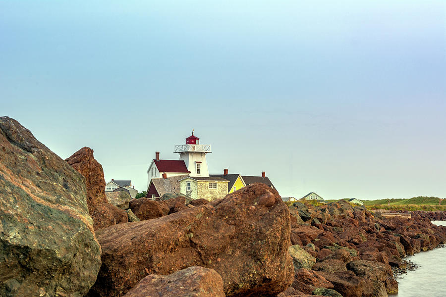 North Rustico Lighthouse Photograph by Douglas Wielfaert