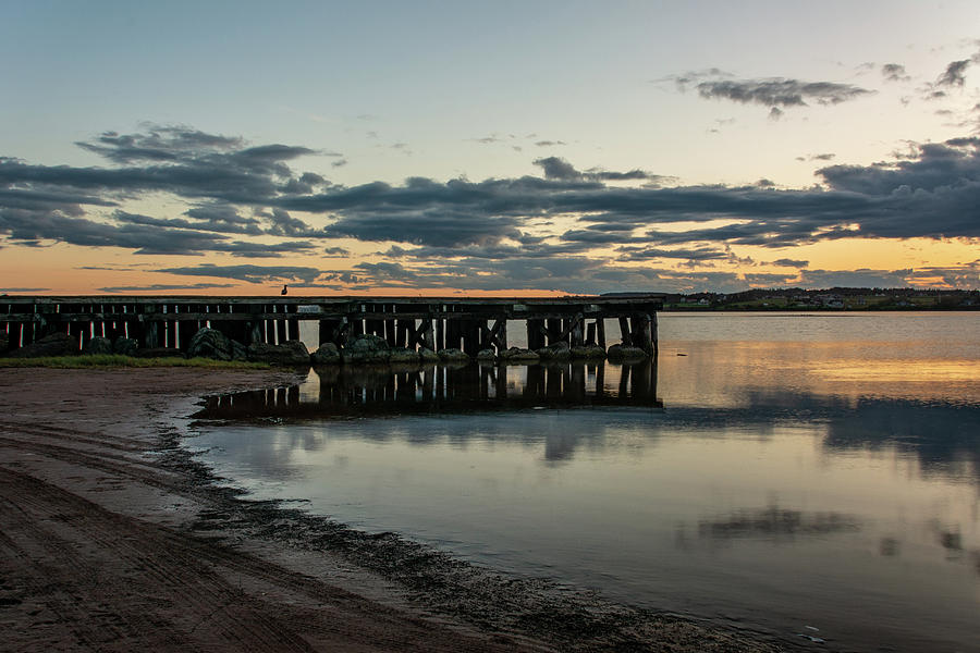 North Rustico Wharf at the Blue Hour Photograph by Douglas Wielfaert