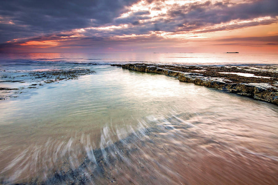 North Sea Sunrise Photograph by Paul Bullen