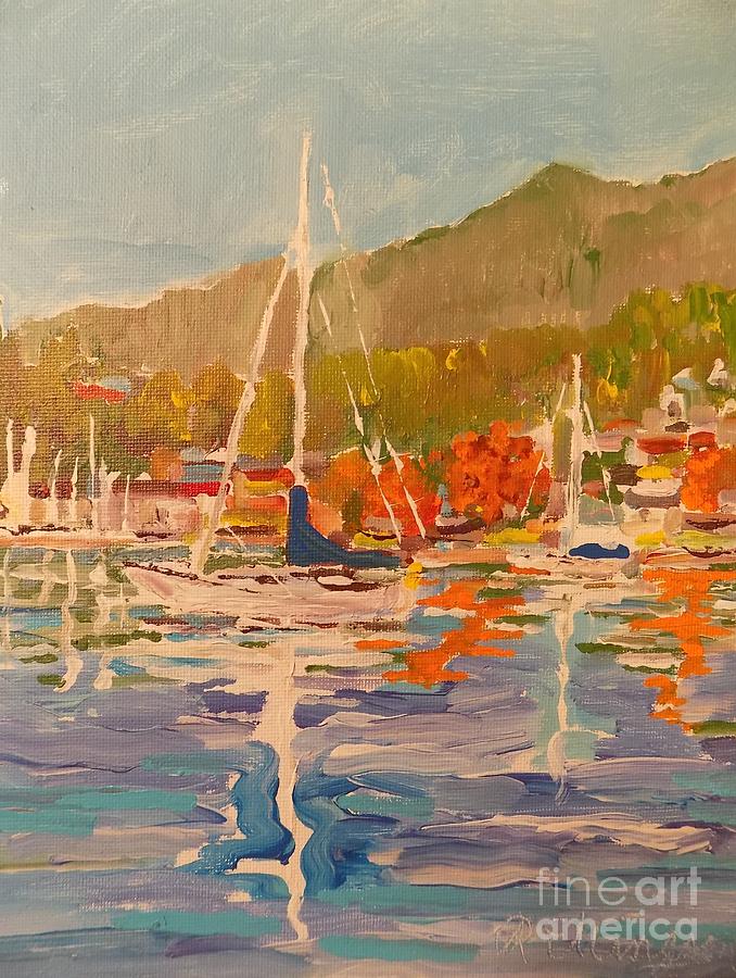 North Shore Harbor Painting by Rodger Ellingson