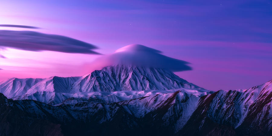 Mountain Photograph - North View Of Damavand by Majid Behzad