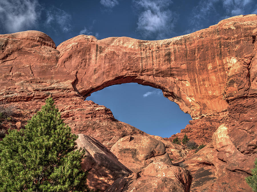 North Window Photograph - North Window-Arches National Park-UT by Mark Langford