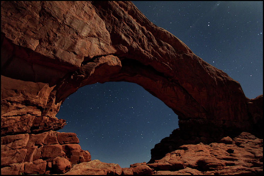 North Windows Arch Under Moonlight Photograph by Ayinde Listhrop